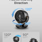 Dreo Fan for Bedroom, Desk Air Circulator Fan with Remote, 11 Inch Table Fans for Whole Room, 60ft Powerful Airflow, 120° Vertical Manual +90° Oscillating, 4 Speeds, 8H Timer, Quiet Fan, Home