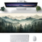 Misty Forest Large Mouse Pad,Gaming Keyboard Desk Pad,Extended Mouse Mat Non-Slip Rubber Base with Stitched Edges for Office Game Home XXL 35.4"x15.7"