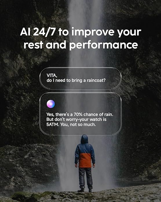 Cubitt AURA Pro 2 Smartwatch with Built-In GPS, Offline Maps, 1.48” AMOLED HD, VITA AI, AI Coach, Readiness Score, Health Snap, Sleep Score, 5ATM, 10-Day Battery