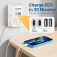 20W PD Fast Charging Wall Outlet with USB Ports (2C2A), Electrical Outlet Extender with Night Light, Surge Protector, Wall Plug Adapter for Multiple Devices, Wall Socket Expander