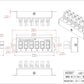 F-1011 6-Position 45A Power Pole Distribution Block Module, Connector Power Splitter Distributor Source Strip.