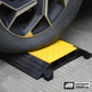 Rubber Cable Protector Ramp, Heavy Floor Cable Wire Cord Cover Speed Bumps 22000Lbs Load Capacity, Driveway Hose Cable Ramp Protective Cover for Indoor and Outdoor (3-Channel x 2Pcs)