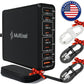 Upgraded 240W 8 Ports GaN Charger with Travel Case, USB C Charging Hub, Multi USB C Charger Station for MacBook Pro/Air/iPad Pro/iPhone/Samsung Galaxy Note