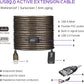LDKCOK USB 2.0 Type A Male to A Female Active Repeater Extension Cable 60ft, High Speed 480 Mbps