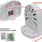 Indoor Outdoor Camera Bracket ABS Plastic Wall Mount L-Shaped Bracket for Security Dome IP Camera Mounting, Junction Box Cable Management (2.5in-SL-1PACK)