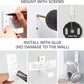 Folding Coat Hooks, 5pcs White Wall Hooks Heavy Duty for Hanging Coat Towel Backpack, Foldable Adhesive Hooks, Headphone Jacket Holder, Aluminum Alloy Hook with Screws for Purse Hat Bag Keys