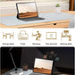 YSAGi Leather Desk Pad Protector, Office Desk Mat, Large Mouse Pad, Non-Slip PU Leather Desk Blotter, Laptop Desk Pad, Waterproof Desk Writing Pad for Office and Home (Silver, 23.6" x 13.8")