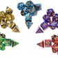 SmartDealsPro 5 x 7-Die Double-Colors Polyhedral Dice Sets with Pouches for D&D DND RPG MTG Dungeon and Dragons Table Board Roll Playing Games D4 D6 D8 D10 D% D12 D20
