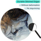 ITNRSIIET Round Mouse Pad with Stitched Edge Premium-Textured Waterproof Non-Slip Rubber Base Desktop Protection Mat Diameter 8.7 inches, Ink and Wash Marble