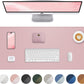 Non-Slip Desk Pad,Mouse Pad,Waterproof PVC Leather Desk Table Protector,Non-Slip PU Leather Desk Blotter, Easy Clean Laptop Desk Writing Mat for Office Work/Home/Decor(Light Pink, 24" x 13.7")