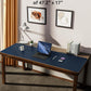 YSAGi Leather Desk Pad Protector, Office Desk Mat, Large Mouse Pad, Non-Slip PU Leather Desk Blotter, Laptop Desk Pad, Waterproof Desk Writing Pad for Office and Home (Dark Blue, 47" x 17")