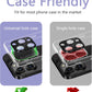 2 Pack Camera Lens Protector for iPhone 16 Pro/iPhone 16 Pro Max,[Not Easy to Breakn ] AR Tempered Glass Strong Adsorption Metal Camera Cover Screen-Black