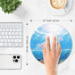 ITNRSIIET Mouse Pad Non-Slip Rubber Base Smooth Surface Stitched Edges Waterproof Durable Compatible with All Mice for Office & Gaming, Desk Accessory, Diameter 8.7 inch, Ocean
