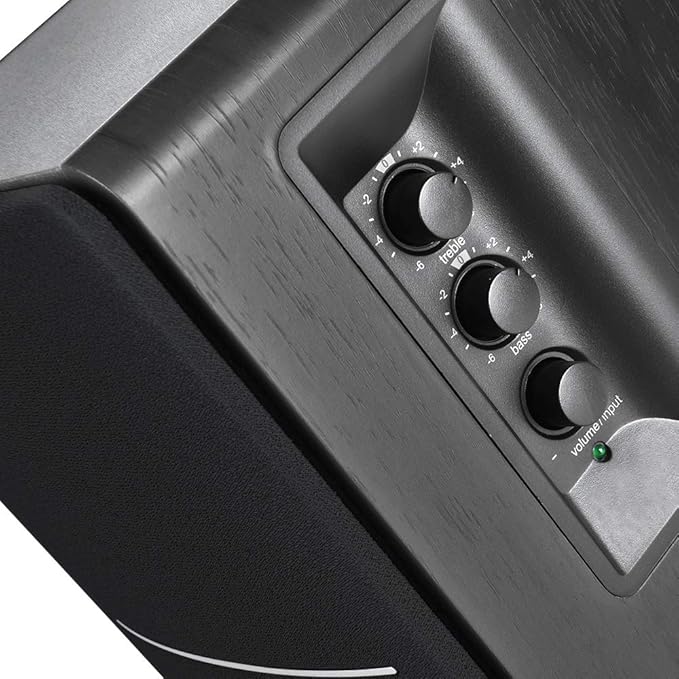 Edifier R1280DBs Active Bluetooth Bookshelf Speakers - Optical Input - 2.0 Wireless Studio Monitor Speaker - 42W RMS with Subwoofer Line Out - Black
