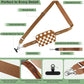 Clip and Go Strap for Phone with Wallet Crossbody, Adjustable Phone Lanyard with Detachable RFID Wristlet Wallet, Phone Strap with Phone Tabs for All Phones, Bronze Checkered (M)