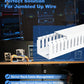ZhiYo 99in (6X L16.5in) Professional Server Rack Cable Management Raceway, H2 x W2in Cable Raceway Kit, Electrically Safe PVC Open Slot Wire Raceway for Under Desk/Computer/Network Cords, White