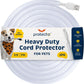 PROTECTO 2-Pack Heavy Duty Cord Protectors from Pets No Chew Solution, 7ft Easy to Use Dog & Cat Cord Protector, Clear & Odorless Critter Cord Covers for Pets, Power Audio Video Wire Protector Tubing