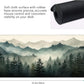 Misty Forest Large Mouse Pad,Gaming Keyboard Desk Pad,Extended Mouse Mat Non-Slip Rubber Base with Stitched Edges for Office Game Home XXL 35.4"x15.7"