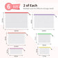 Umriox Zipper Bags, 6 Assorted Size (6 Colors, 12 Packs), Project Bags for Cross Stitch, Mesh Zipper Pouch for Office Supplies Travel Accessories and Board Games Storage