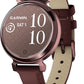 Garmin Lily 2, Small and Stylish Smartwatch, Hidden Display, Patterned Lens, Up to 5 Days Battery Life, Mulberry