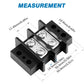 GLOSO TBE Double Row Stainless Terminal Blocks, Marine Grade, 4-14 AWG Cu, 75A/600V - 1 Pack, 2 Poles