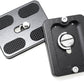 Maxmoral 2PCS 38x50mm Black Universal Metal Quick Release Plate with 1/4 Inch Screws Aluminium Adapter Compatible with Camera Tripod Ball Joint Standard