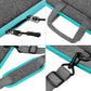 Universal Laptop Shoulder Bag 13-17.3 Inch Shockproof Briefcase with Multi-Pockets & Adjustable Strap for MacBook Pro/Air