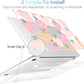 MEEgoodo Case for MacBook Pro 13 inch Case 2022 2021 2020 New A2338 M2/M1 A2251 A2289, Laptop Hard Shell with Keyboard & Camera Cover Compatible with 13 inch MacBook Pro, Cute Drawn Strawberries