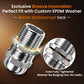 QILIPSU 10pcs 1/2" NPT 304 Stainless Steel Cable Gland Long Thread Waterproof IP68 Metal Strain Relief Cord Grip Cable Pass Through Wire Connector