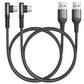 AINOPE [2 Pack 1.6FT Type C Cable, 3.1A Type C Charger Fast Charging, Right Angle Nylon Braided USB to USB C Cable Compatible with Galaxy S22 S21 S10, Note 10 9 A51 LG G8 G7 Charging Cord