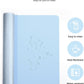 YSAGi Leather Desk Protector, Office Mat, Large Mouse Mat, Non-Slip PU Leather Blotter, Laptop Desk Pad, Waterproof Writing Pad for Office and Home (Baby Blue, 31.5" x 15.8")
