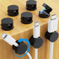 AGPTEK 8 Pack Magnetic Cable Clips, Upgraded 360° Rotatable Cord Holder Clips for Nightstand, Desk Cord Organizer Adhesive Wire Management Home Office Phone Charging Cords USB Cable Keeper (Black)