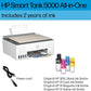 HP Smart Tank 5000 Wireless All-in-One Ink Tank Printer with up to 2 years of ink included, mobile print, scan, copy