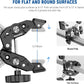 NEEWER Heavy Duty Super Clamp with Two 360° Dual Ball Head Magic Arms, 1/4" 3/8" Screw Threads, Phone & Action Camera Mount Adapter for Flat/Round Surface Compatible with GoPro DJI Insta360 DSLR