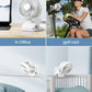 Shinebella AA Battery Powered Clip on Fan with 4-Speed, 5’’ Small Desk Fan with Aroma Function, USB Powered, 360°Rotation, Ultra Quiet, for Golf Cart, Stroller, Bedroom,Car(Batteries Not Included)