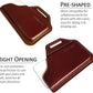 TobbinGear Leather Belt Phone Pouch, Left Handed Leather Cell Phone Holster, Universal Phone Case with Belt Loops, for Men and Women Coffee Large