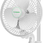 VIVOSUN AeroWave A6 Grow Tent Clip Fan, Patented Portable Auto Oscillating Fan 6” with 2-Speed, Strong Airflow but Low Noise, and Fully-Adjustable Tilt for Hydroponic Ventilation, White, 1-Pack