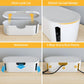D-Line Cable Management Box, Power Strip Holder, Floor Outlet Hider, Desk Cord Organizer, Cover TV Wires, 12.75" (L) x 5" (W) x 4.5" (H), for use with Power Strips up to 10.5in Length - Small, White