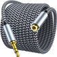 3.5mm Headphone Extension Cable 6ft, Nylon Braided Aux Cord Extender for Smartphones, Tablets, Media Players (No Mic Support)