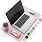 YSAGi Office Desk Pad, Desk Mat, 23.6" x 13.7" Waterproof PU Leather Desk Blotter, Dual-Sided Desk Writing Pad for Office and Home (23.6" x 13.7", Grayish Lavendar+Cinnamon Buff)