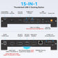 USB C Laptop Docking Station 3 Monitors 4K with 120W Power Supply 15-in-1 Thunderbolt Dock for Multiple Monitors with 2DP and HDMI Port PD100W/10Gbps USB/SD&TF/Ethernet etc (macOS-No Extended Mode)