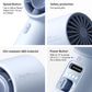 JISULIFE Portable Handheld Fan, 4000mAh Rechargeable Mini,Up to 22 Hours Cooling,5 Speed Strong Wind, USB Personal Fan for Travel Outdoor Camping Beach Makeup（Blue）
