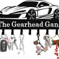 Personalized Car Key Holder Wall Mount, Custom Metal Key Rack Key Holder with Name, Deer Cabin Wall Keys Hanger with Hooks for Entryway, Front Door, Hallway, Kitchen, Living Room