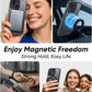 MAGIC JOHN 360° Rotatable Magnetic Invisible Stand for iPhone 14/iPhone 13 Case [Anti-Slip Grip] [Compatible with MagSafe] 16FT Shockof for iPhone 14/13 Case with Kickstand, Black