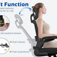 TRALT Ergonomic Office Chair - Desk Chair with Adjustable Headrest Lumbar Support Computer Chair - Mesh Comfy Chair with Flip-up Armrests - Gaming Chairs for Adults Home Office (Leather, Black)