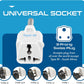 Ceptics South Africa Travel Plug Adapter (Type M) - 3 Pack [Grounded & Universal] (GP-10L-3PK)