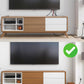 Extra Large Cable Management Box - Acacia Wood - Cable Organizer Box and Power Strip Box for Electrical Cord Management - Hide Desk Cord and Floor Cables - Wire Storage and Organization for Cords