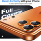 Hoerrye for iPhone 17 Pro Camera Lens Protector - [12FT Shatterproof Military Grade] [Strong Adsorption] Top 9H+ Tempered Glass Camera Screen Full Protective Cover Case Friendly,Cosmic Orange