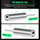 Weight Stack Pin Extender for Gym Cable Machine & Home Gym, Ø10 mm ＆ Ø8 mm, Allowing Additional Olympic Weight Plates, Made of Durable Steel for Secure and Long-Lasting Use