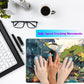 Anime Frog Mouse Pad Desk Mat Cure Frogs On Rainy Days Green Desk Decor Mat, Large Gaming Mouse Pad for Desk Computer Keyboard Laptop, Desk Decor Home Office Accessories for Girl with Stitched Eges